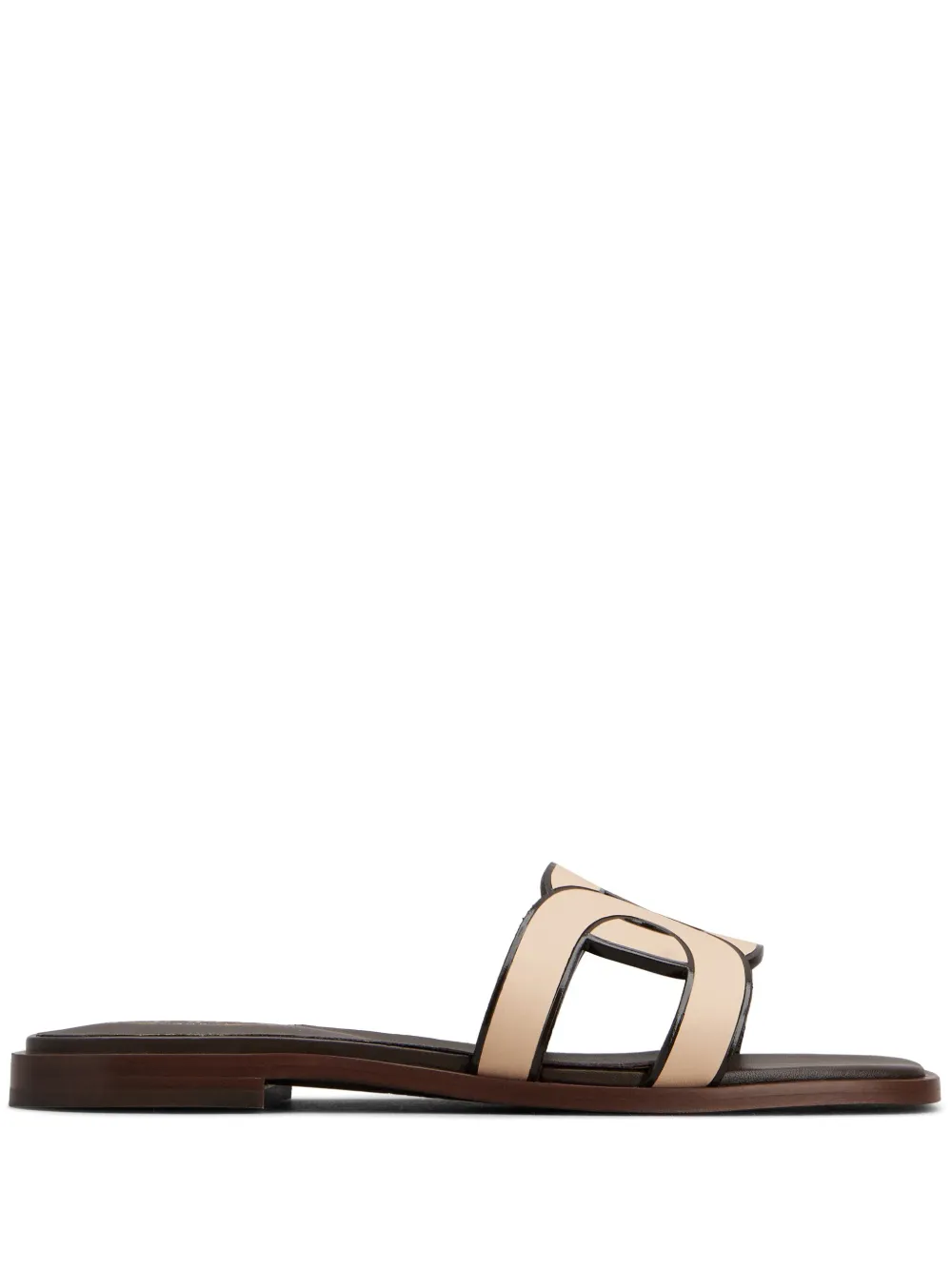 Сандалии с логотипом TOD'S, коричневый