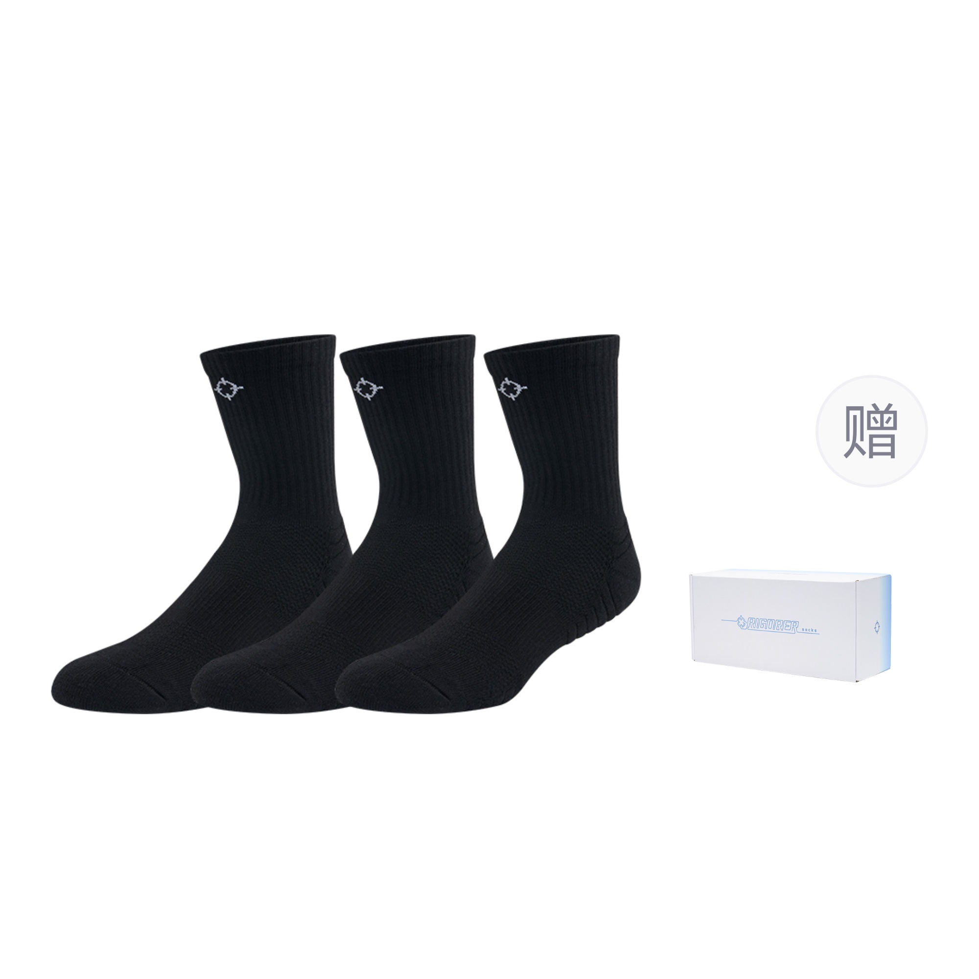 

Унисекс гольфы RIGORER, белый белый синий Box+3 Pack (черный-Crew Socks)