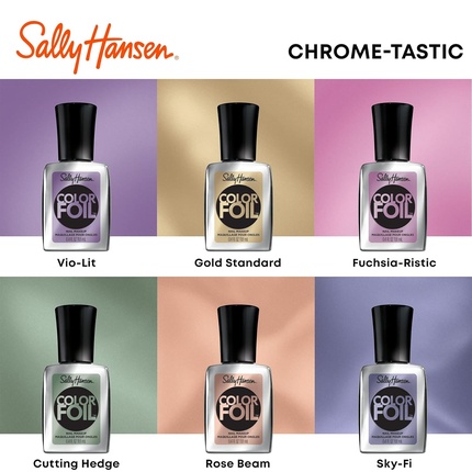 Цветной фольгированный лак для ногтей Cutting Hedge 0,4 жидких унций Sally Hansen — фото 3