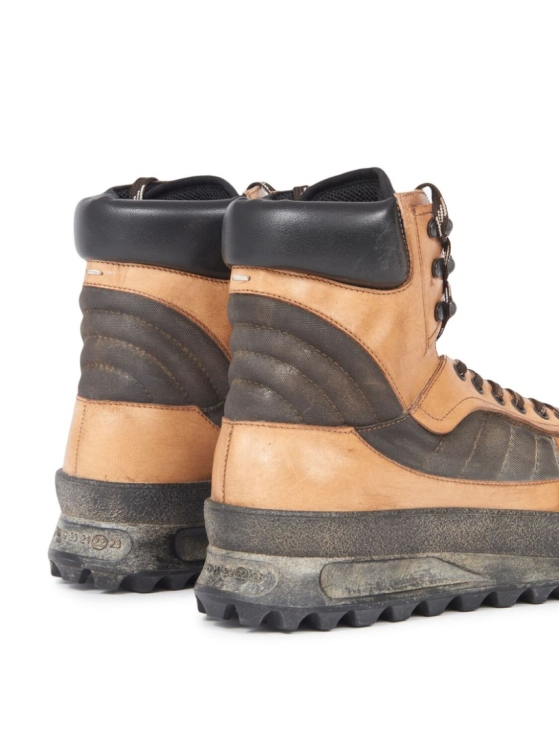 Maison Margiela высокие кроссовки Climber, коричневый — фото 4