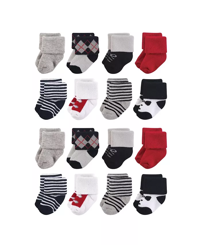 

Детские махровые носки Baby Boys Treasure Cotton Rich Terry, 16 пар Little Treasure, черный