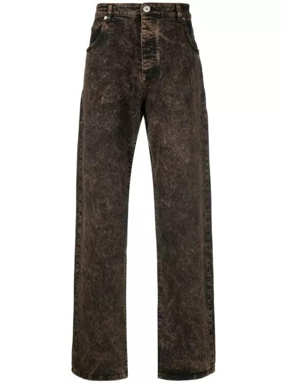 

Джинсы из денима с потертым эффектом Balmain, черный