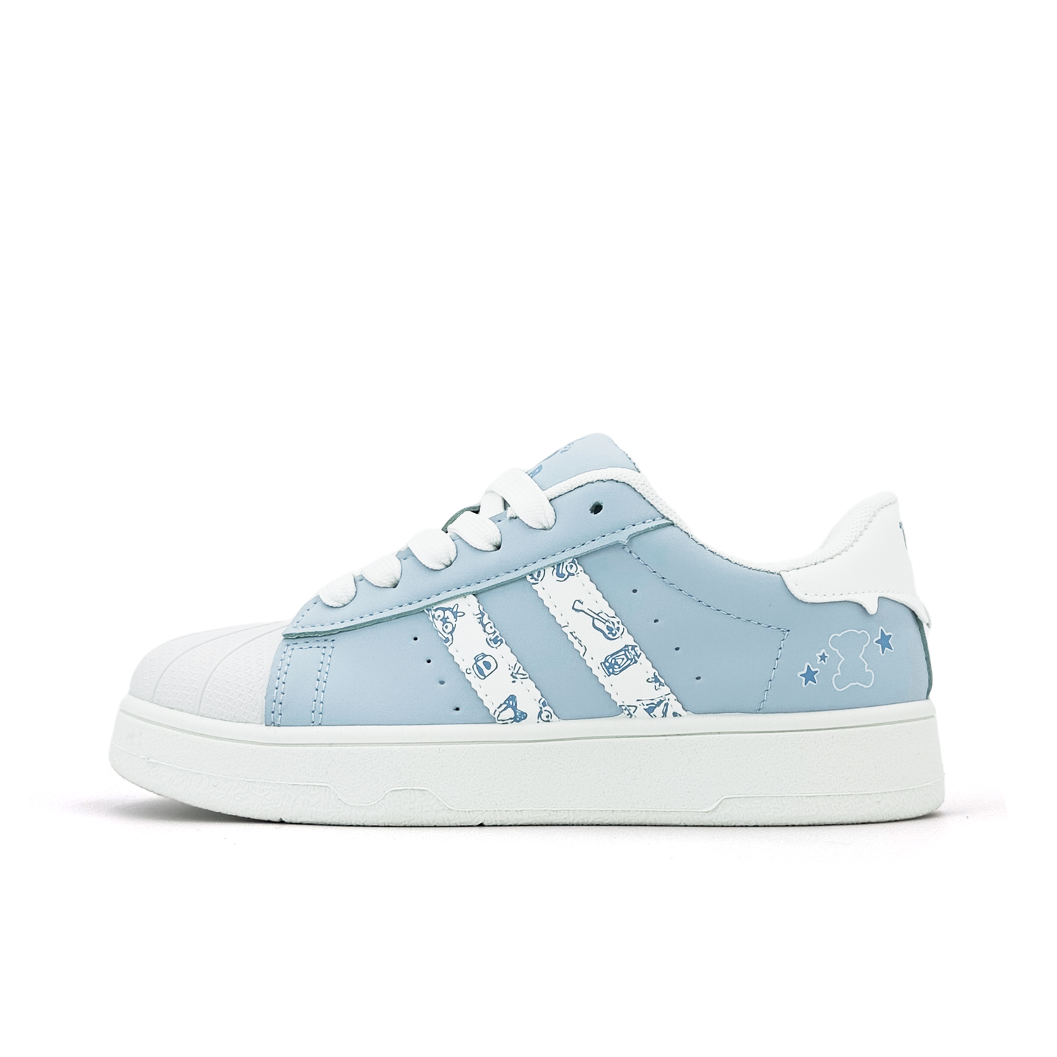 

Teddy Bear Collection Низкие скейтерские кроссовки унисекс небесно-голубые [Teddy Custom Box], цвет Sky Blue[Teddy Custom Box]