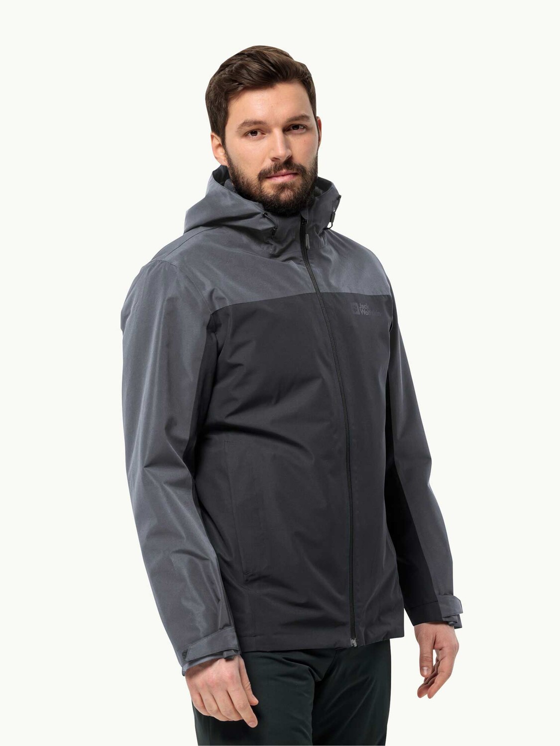 

Куртка Jack Wolfskin TAUBENBERG 3IN1 JKT M, серый