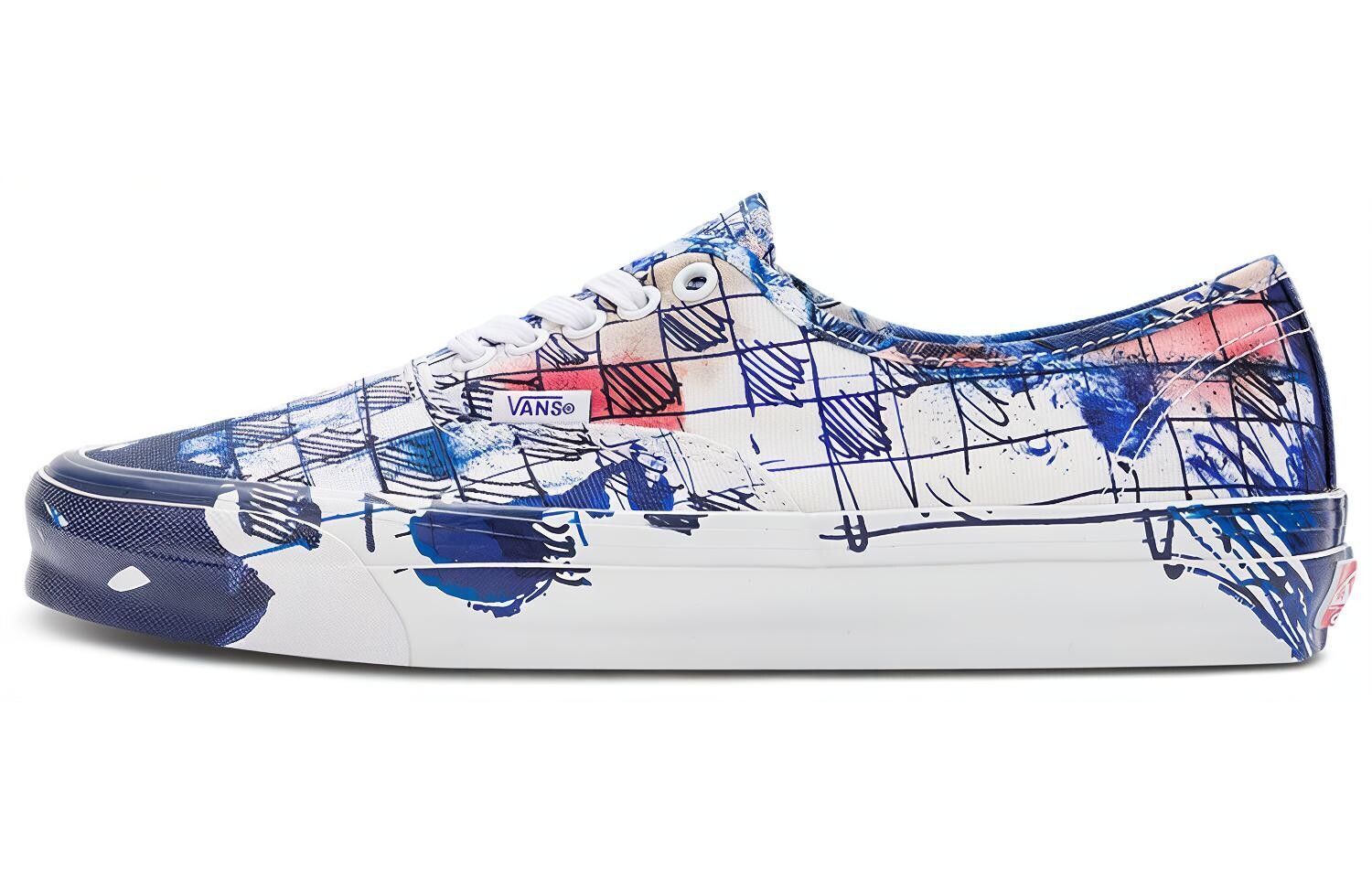 

Кроссовки Vans Authentic Connor Tingley X OG LX 'Checkerboard - White Blue'