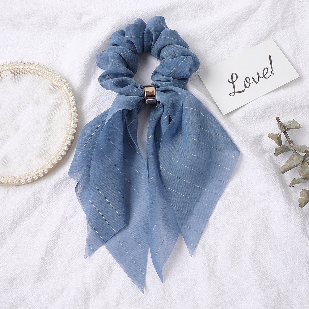Резинка для волос vina scrunchie Soho, blau, количество 1 шт. — фото 2