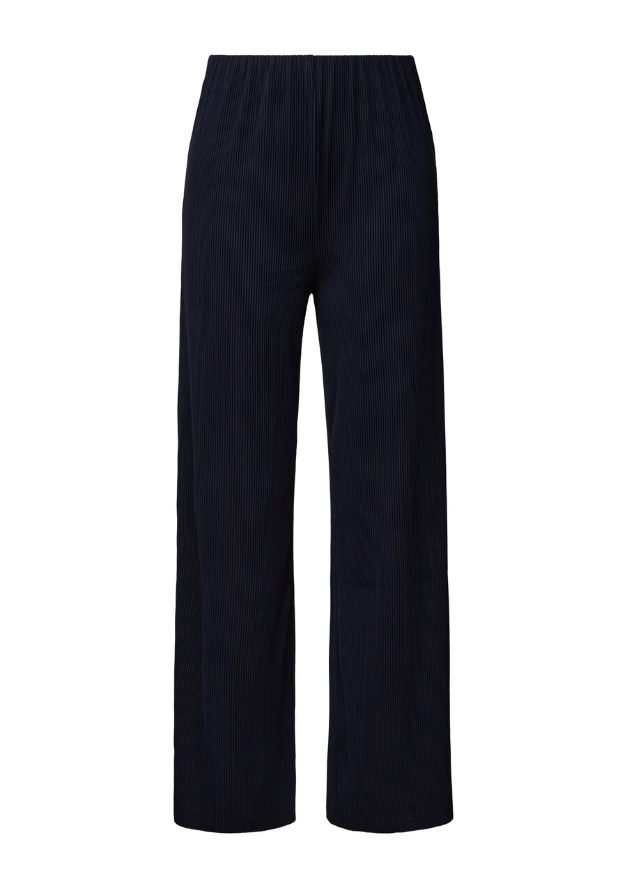 

Тканевые брюки s.Oliver BLACK LABEL Wide leg Pants, темно-синий