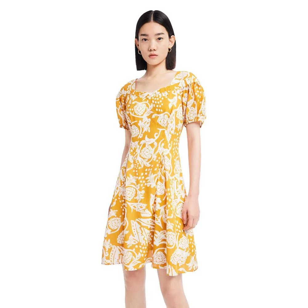 

Платье Lily French Square Neck, желтый