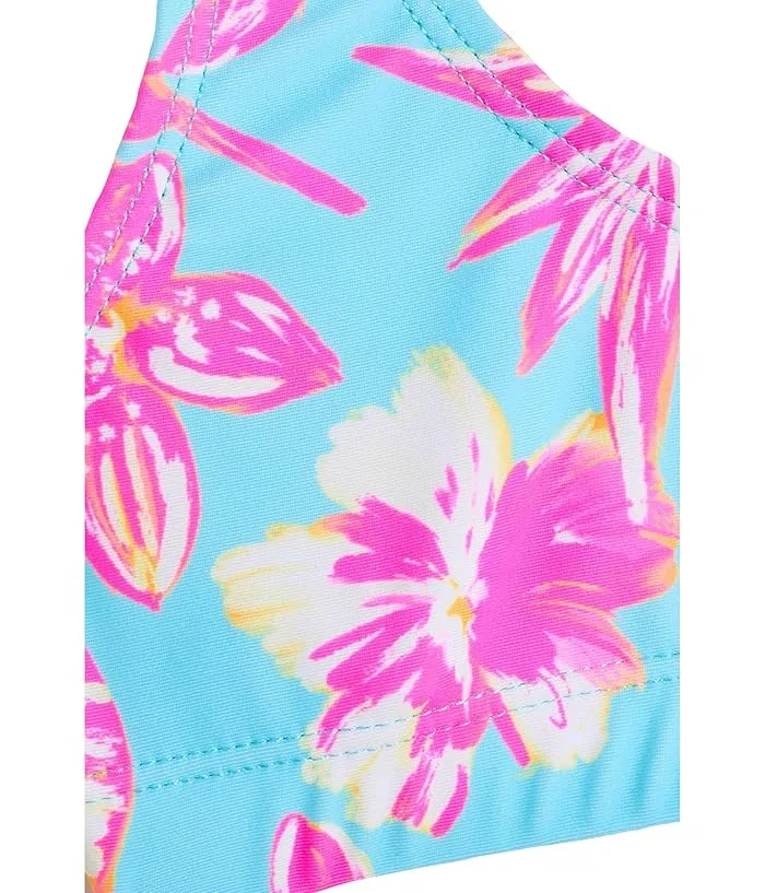 Бикини Snapper Rock Kids Tropical Glow Recycled Crop, Blue — фото 3