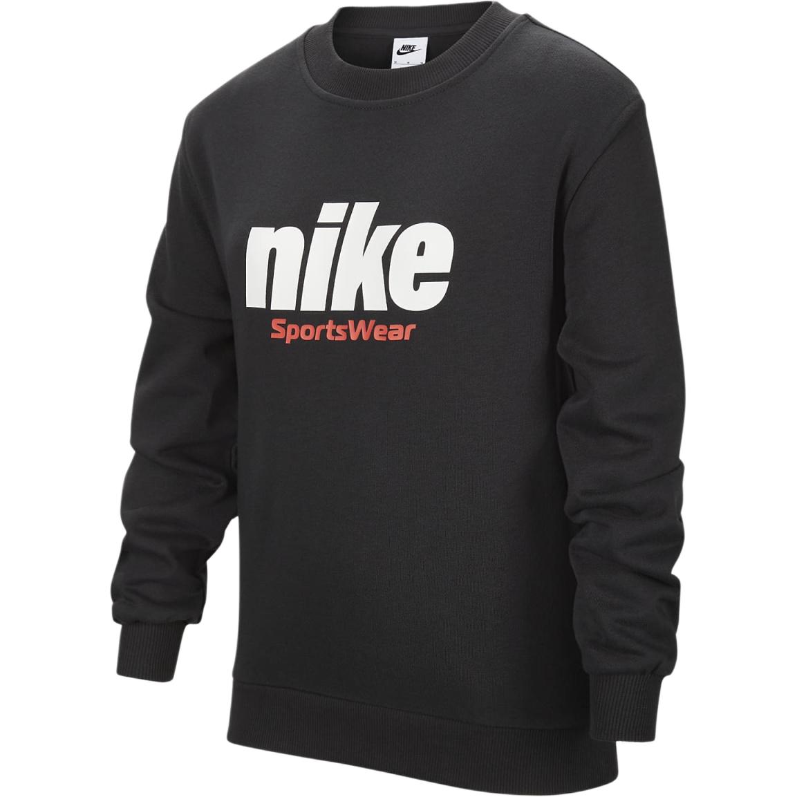 Свитшот Nike для младших школьников, серо-черный — фото 2