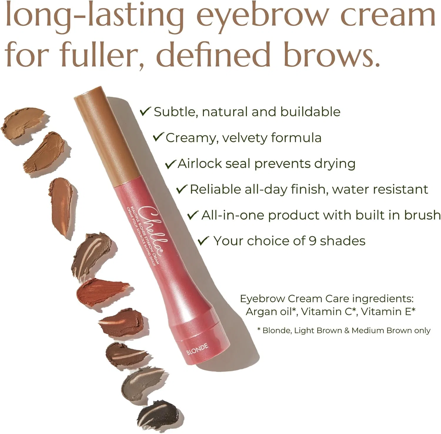 Крем для бровей Chella Medium Brown 1.5g — фото 3
