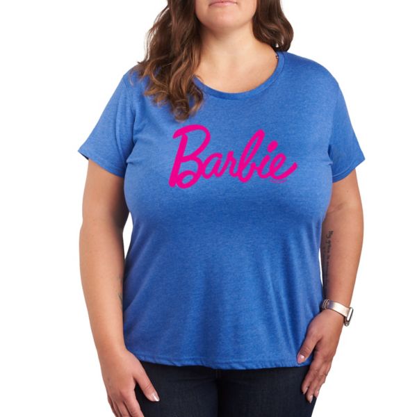 

Футболка классическая с логотипом Plus Barbie, цвет royal blue