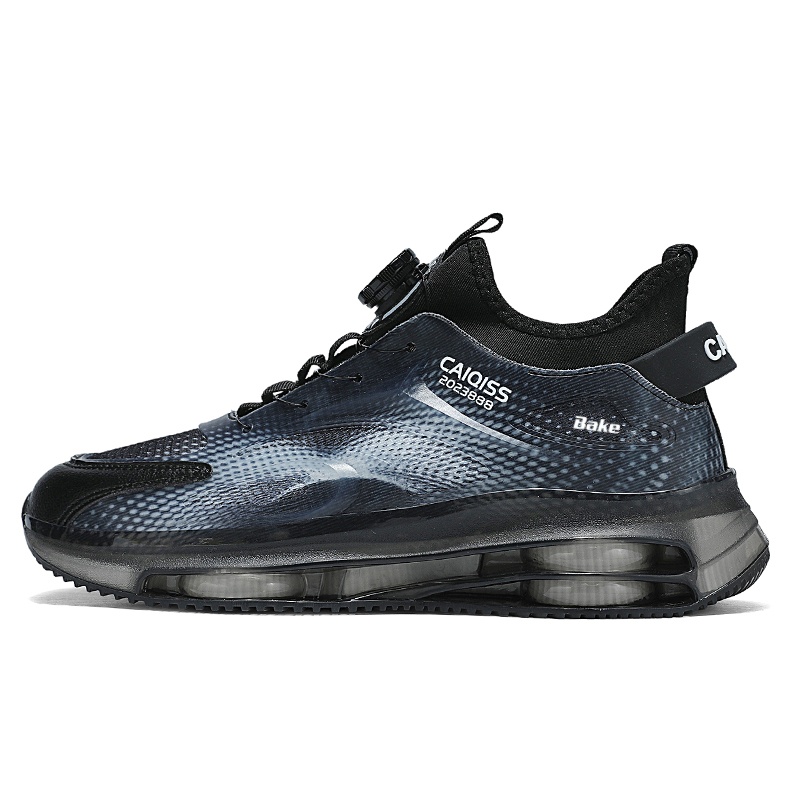 

BAKE Скользоустойчивые легкие повседневные кроссовки Rebound Low Top унисекс черно-белые, цвет Black White