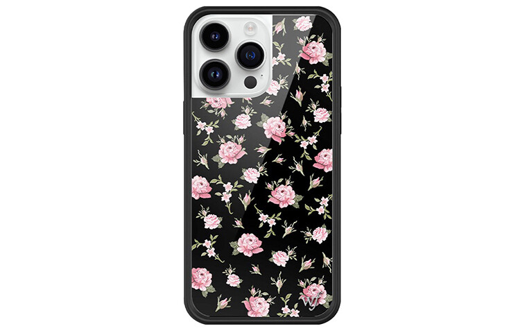 

ДИКОВЫЙ ЦВЕТОК Чехол для телефона Wildflower, Black-pink flowers Black and Pink Floral