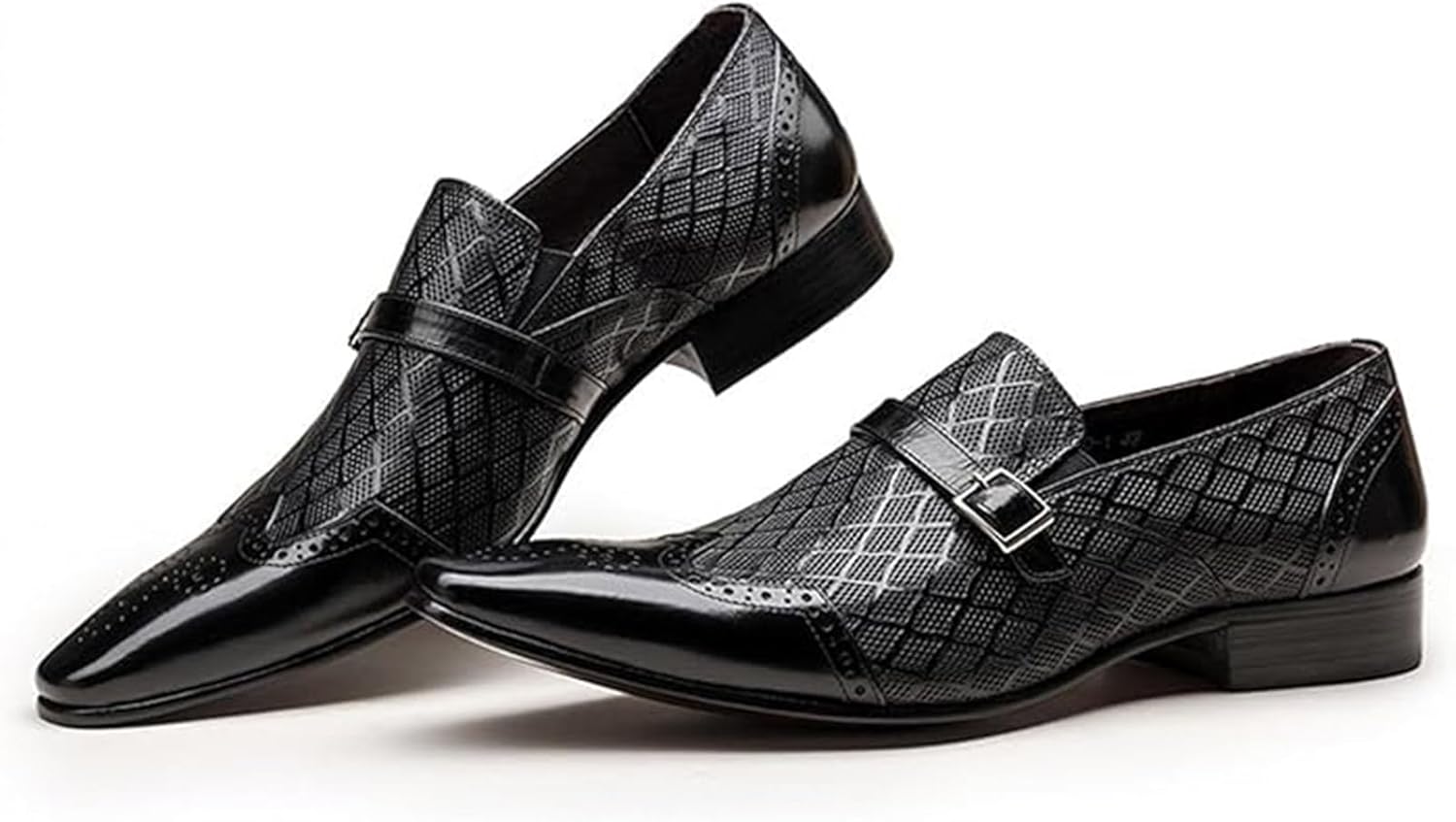 

Мужские оксфорды с тиснением под крокодила, формальные деловые лоферы Xinduoyu, черный