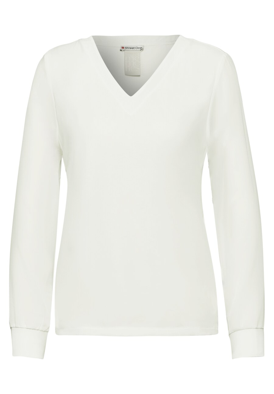 

Лонгслив STREET ONE Shirt, белый