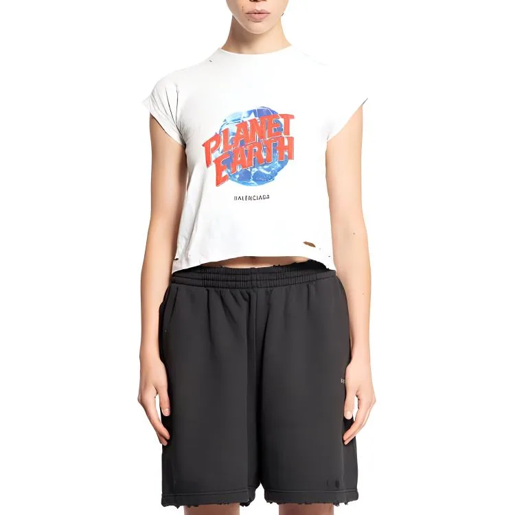 Футболка Planet Earth Balenciaga, белый