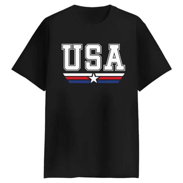 

Мужская футболка с полосками в стиле USA Americana Licensed Character, черный