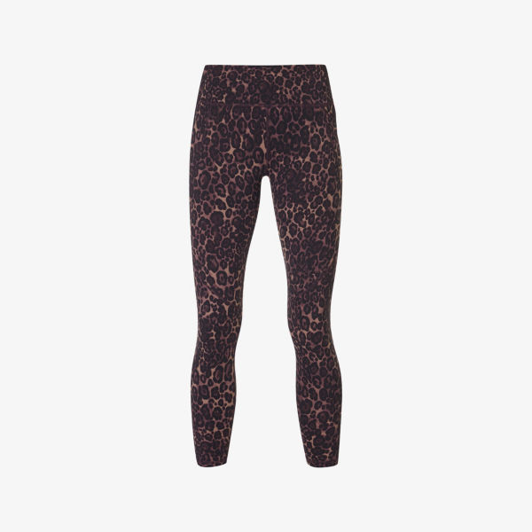 

Леггинсы для тренировок Power 7/8 Sweaty Betty, цвет brwnwild leopprint