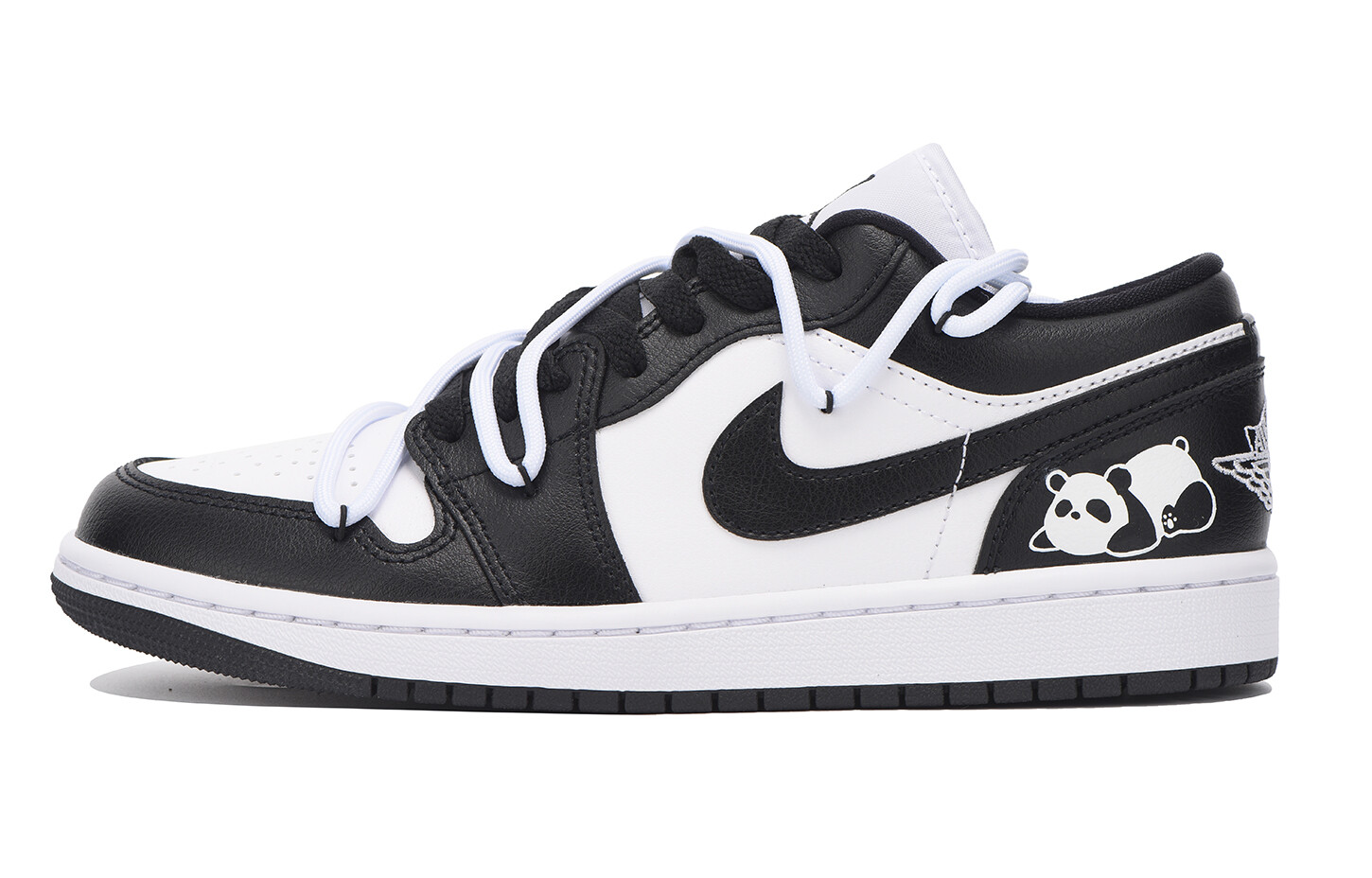 Кроссовки Air Jordan 1 Vintage Basketball Shoes Women's Low-top Black, черный — фото 2