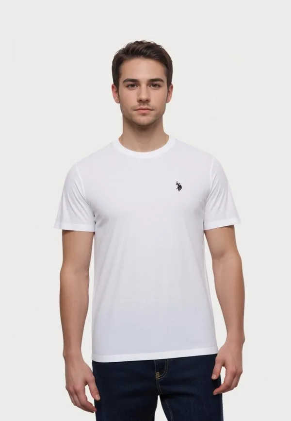 Футболка kurzarmshirt mit rundhalsausschnitt с короткими рукавами, базовая футболка U.S. Polo Assn., Weiß
