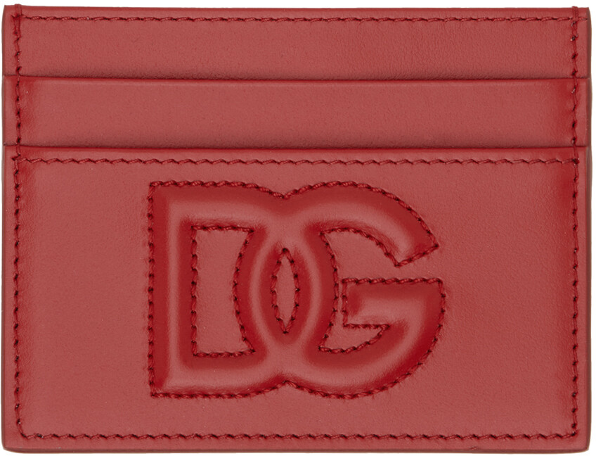 

Визитница с красным логотипом Dolce&Gabbana