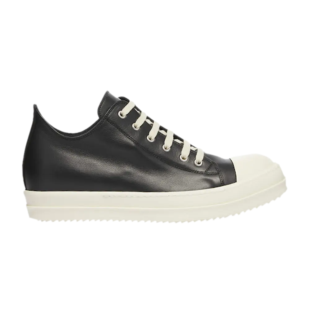 

Низкие кроссовки Rick Owens Ramones Leather Low, черный