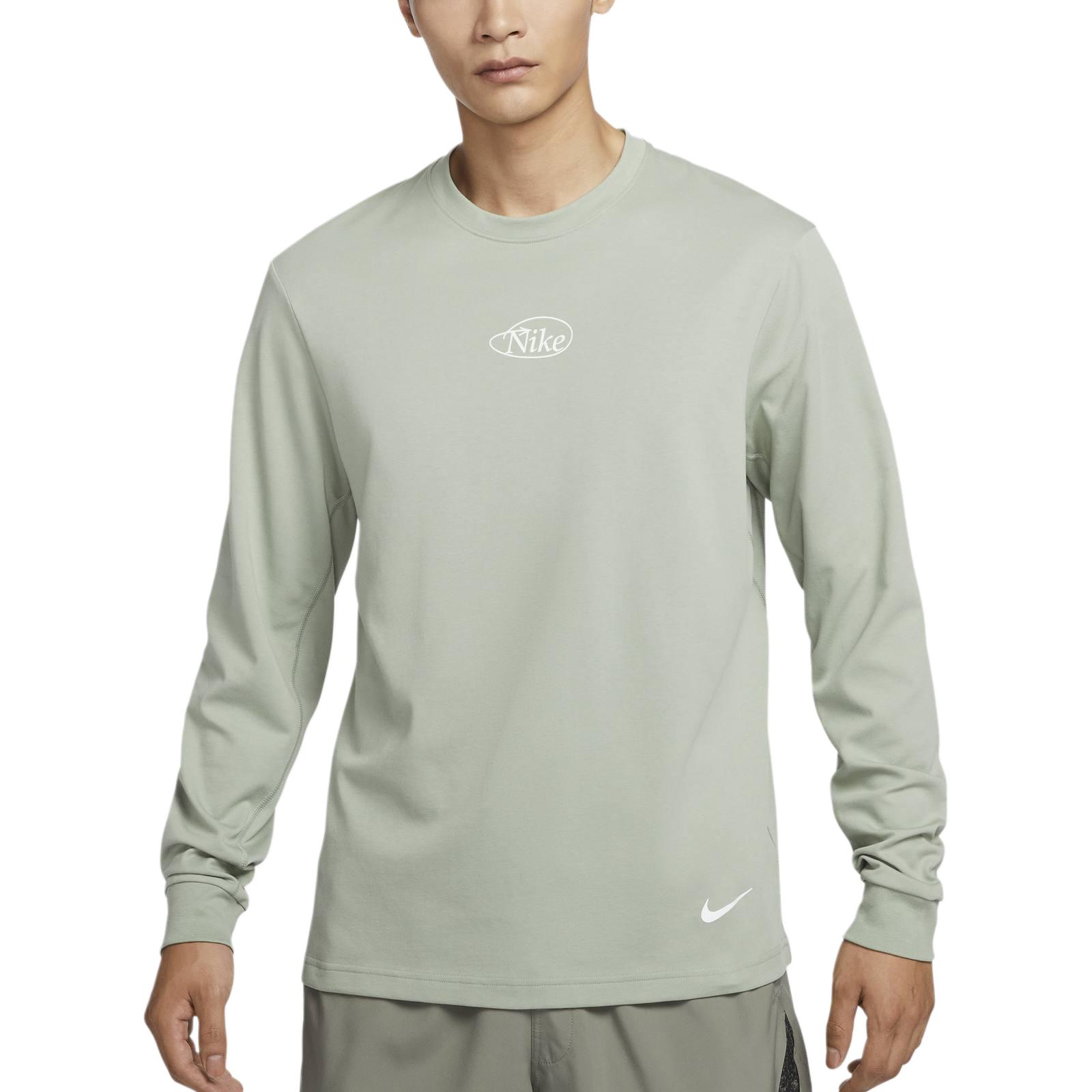 Футболка Nike Dri-Fit мужская светло-зеленая — фото 2