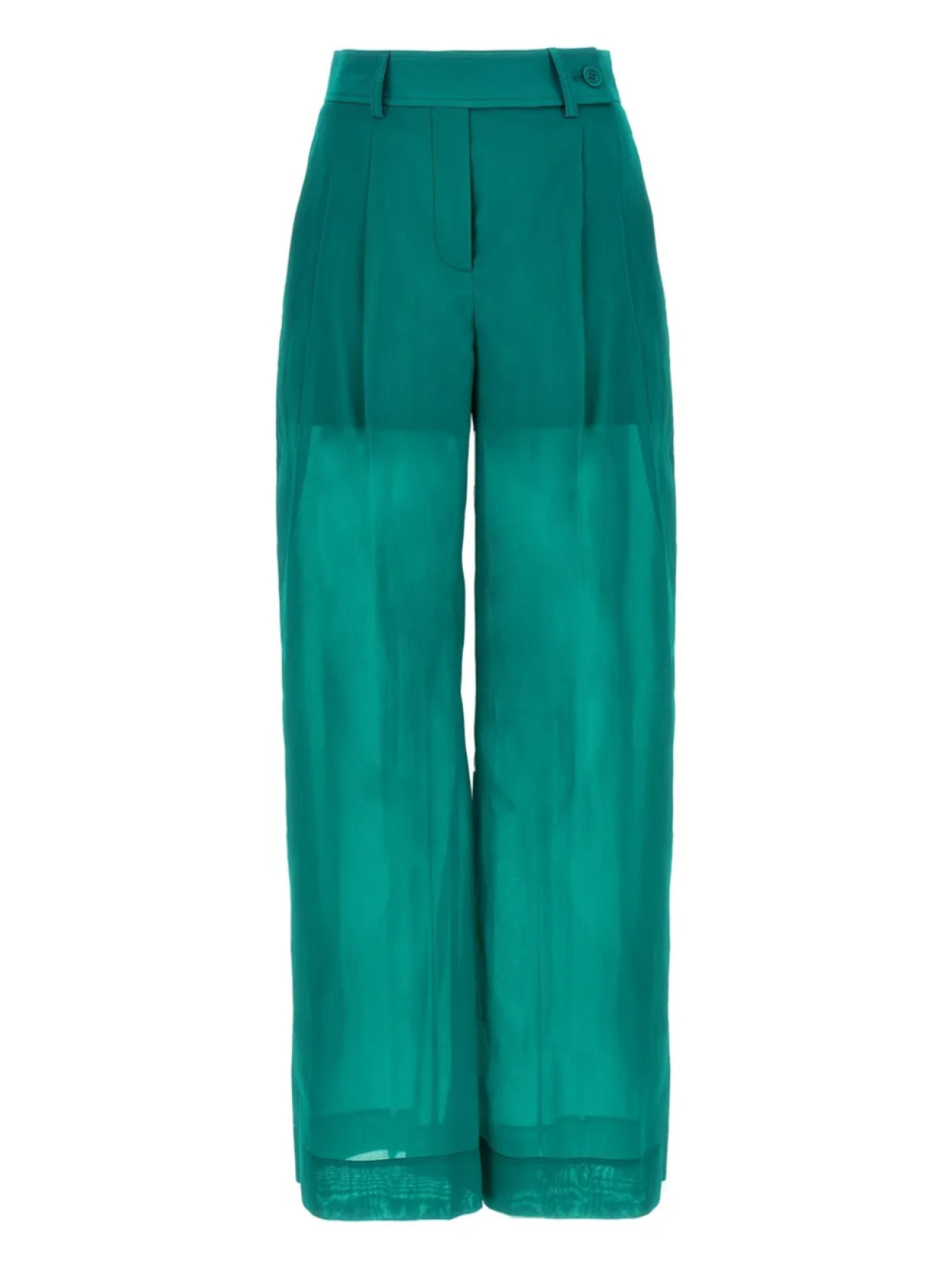 

Полупрозрачные брюки Alberta Ferretti, зеленый