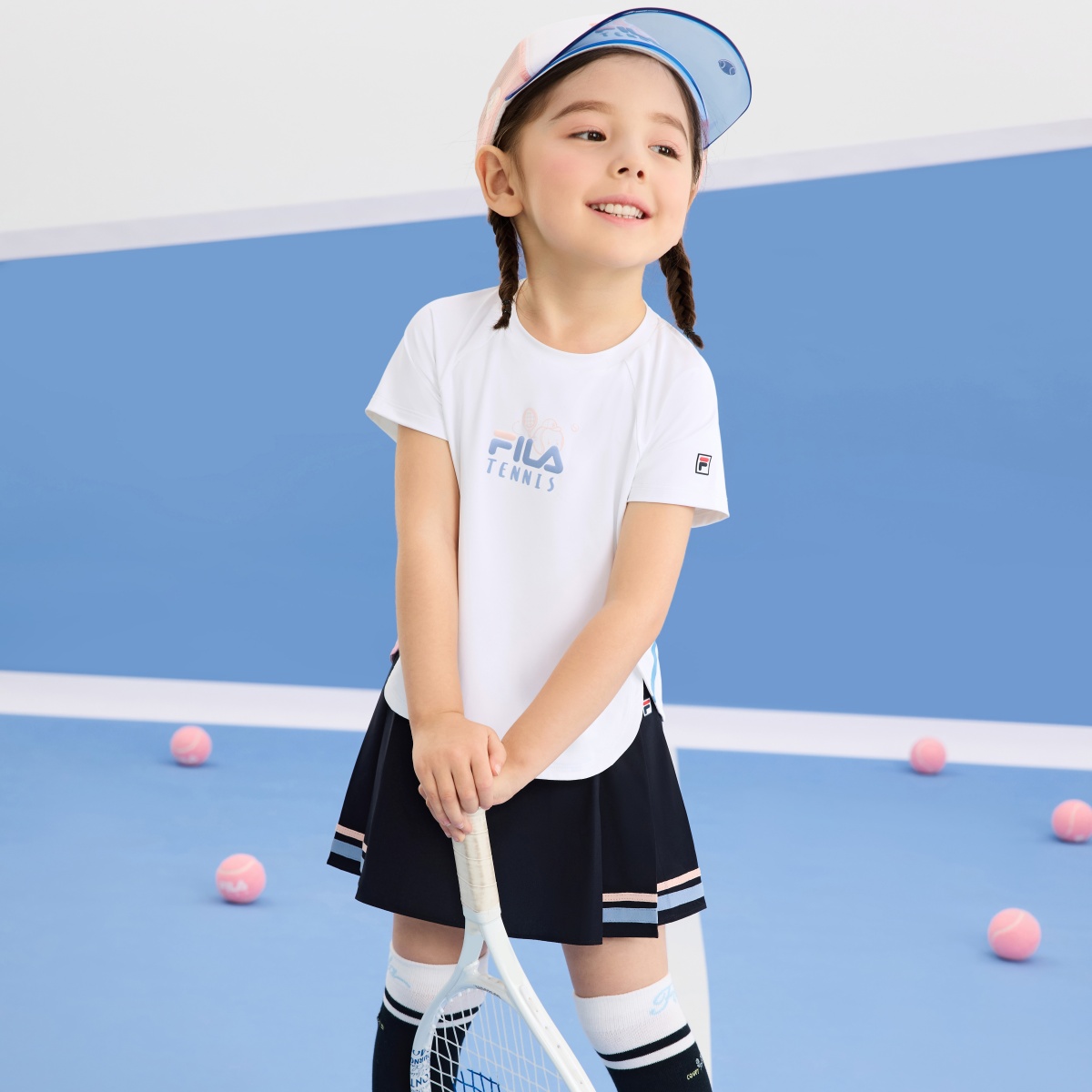 Футболка Jade для детей 3-7 лет FILA KIDS, белый — фото 4