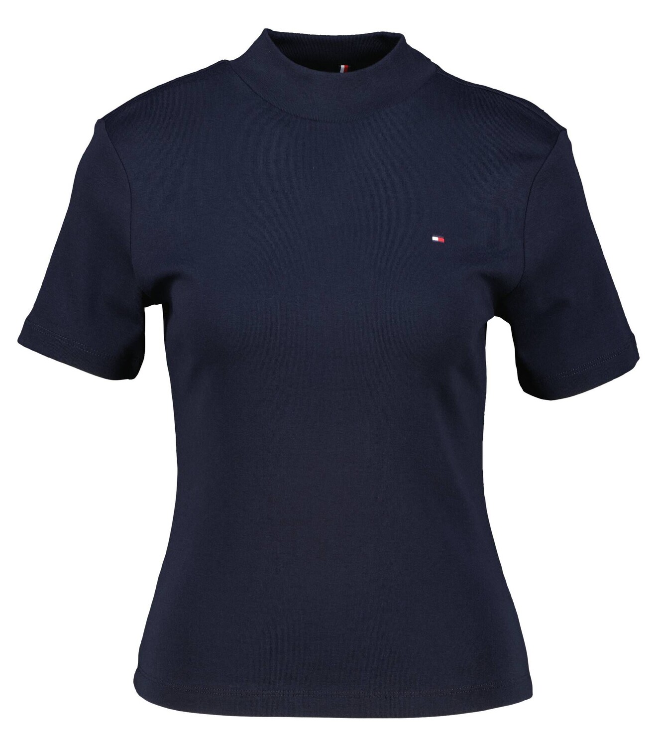 

Хлопковая футболка узкого кроя Tommy Hilfiger, синий