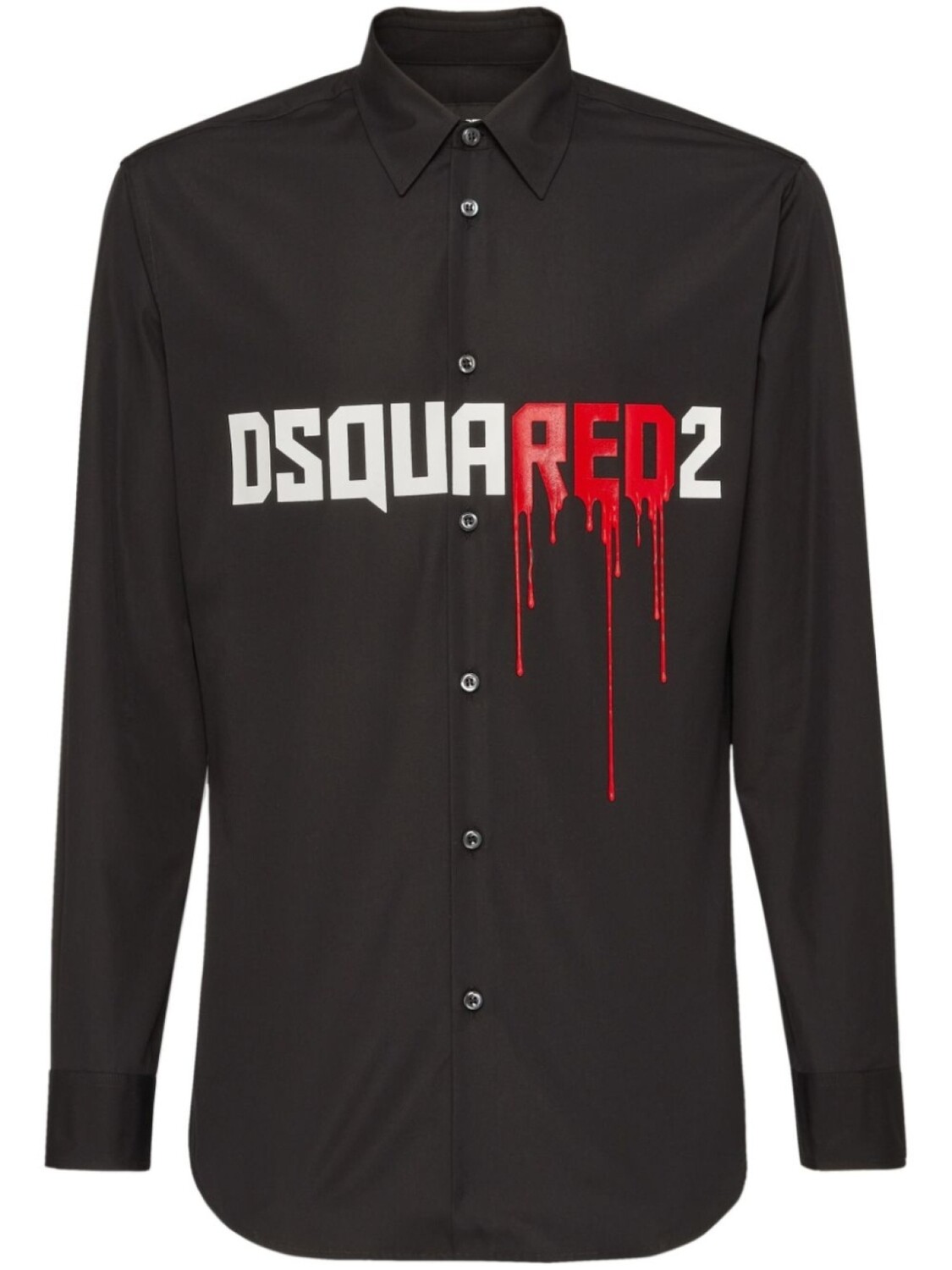 

Dsquared2 рубашка с логотипом, черный