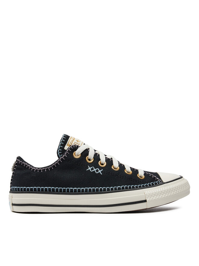 Кроссовки Converse Bambas Chuck Taylor All Star Crafted Stitching Ox A07546C, черный