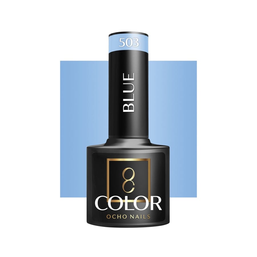 

OCHO NAILS Гибридный лак для ногтей синий 503 -5 г Active Shop