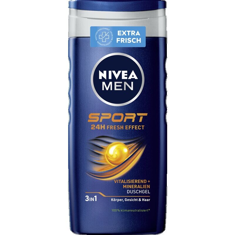 

Спортивный гель для душа NIVEA, 250 ml