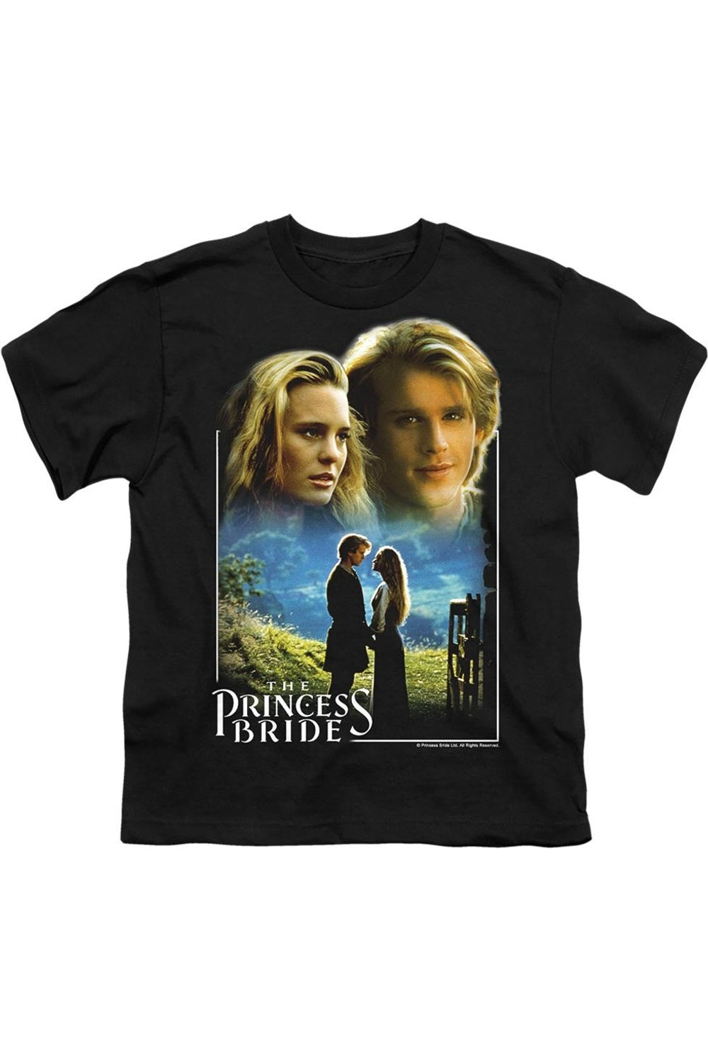 

Футболка с коротким рукавом "Принцесса-невеста" Баттеркап и Уэстли для детей Gildan, черный