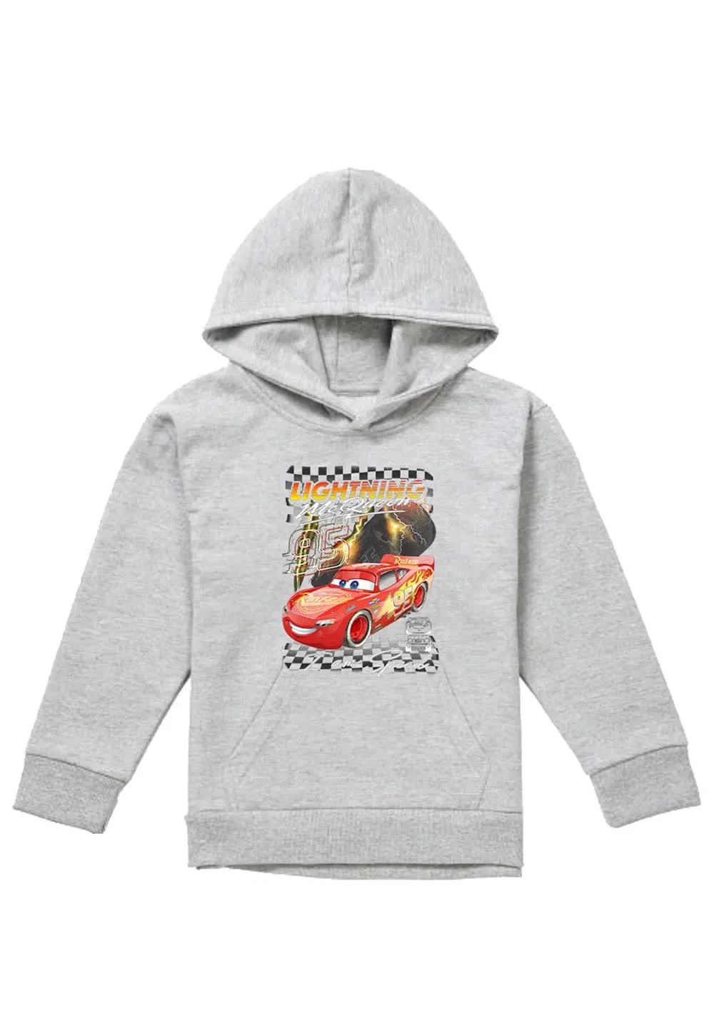 Детская толстовка Disney Cars Lightning Mcqueen I Am Speed, Athletic Heather, серый