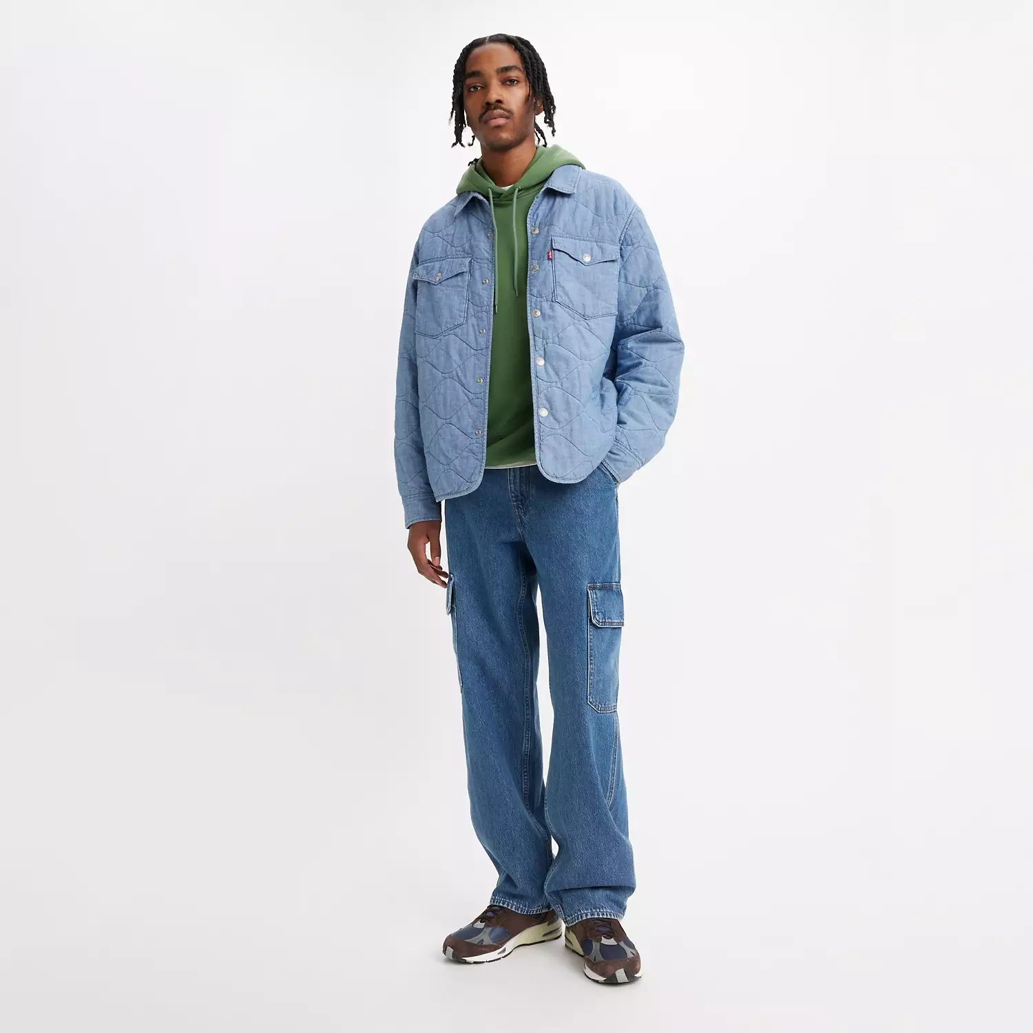 

Свободные прямые мужские джинсы карго 568 Levi's, синий