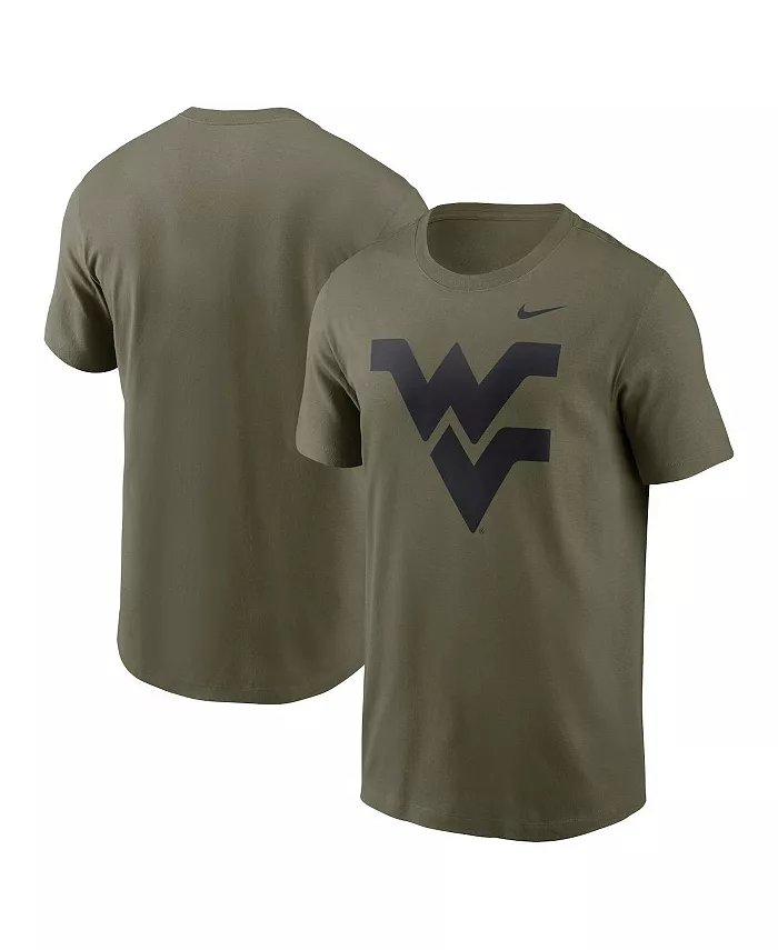 

Мужская футболка West Virginia Mountaineers 2024 Military Appreciation с тонированным логотипом, оливковая, для тренировок Nike