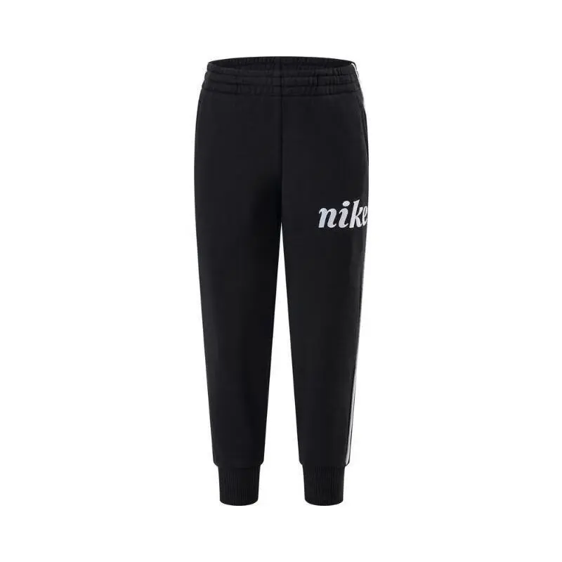 Nike Детские вязаные спортивные штаны для детей 3-7 лет Black — фото 3