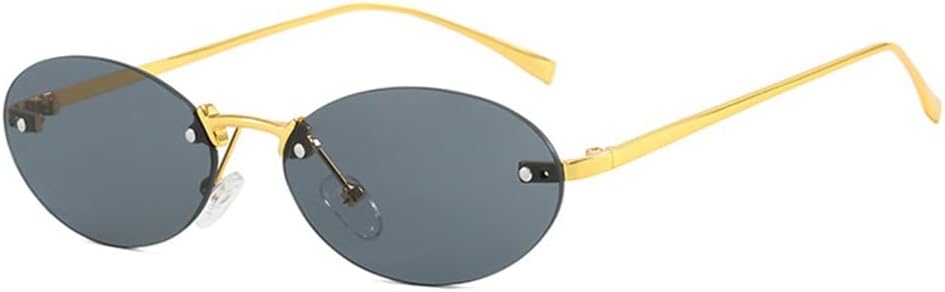 

Эллиптические безрамочные солнцезащитные очки для женщин, модный тренд, солнцезащитные очки для мужчин, очки для активного отдыха, защита от УФ-излучения UV400 KTUCN, 1