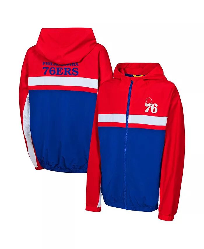 

Красная ветровка Philadelphia 76ers Headliner для больших мальчиков и девочек с капюшоном и молнией Outerstuff