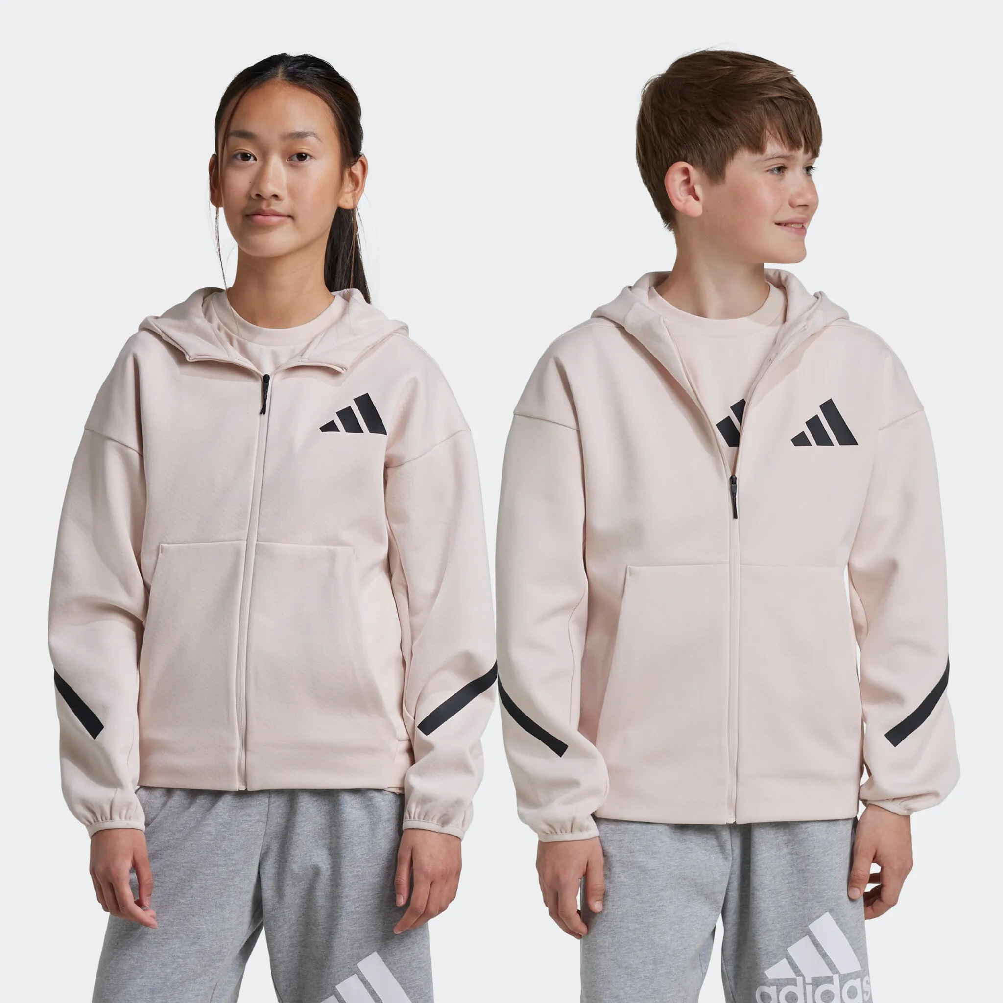 

Толстовка с капюшоном adidas Sportswear «J Z.N.E.FZ», цвет Wonder Quartz / Black