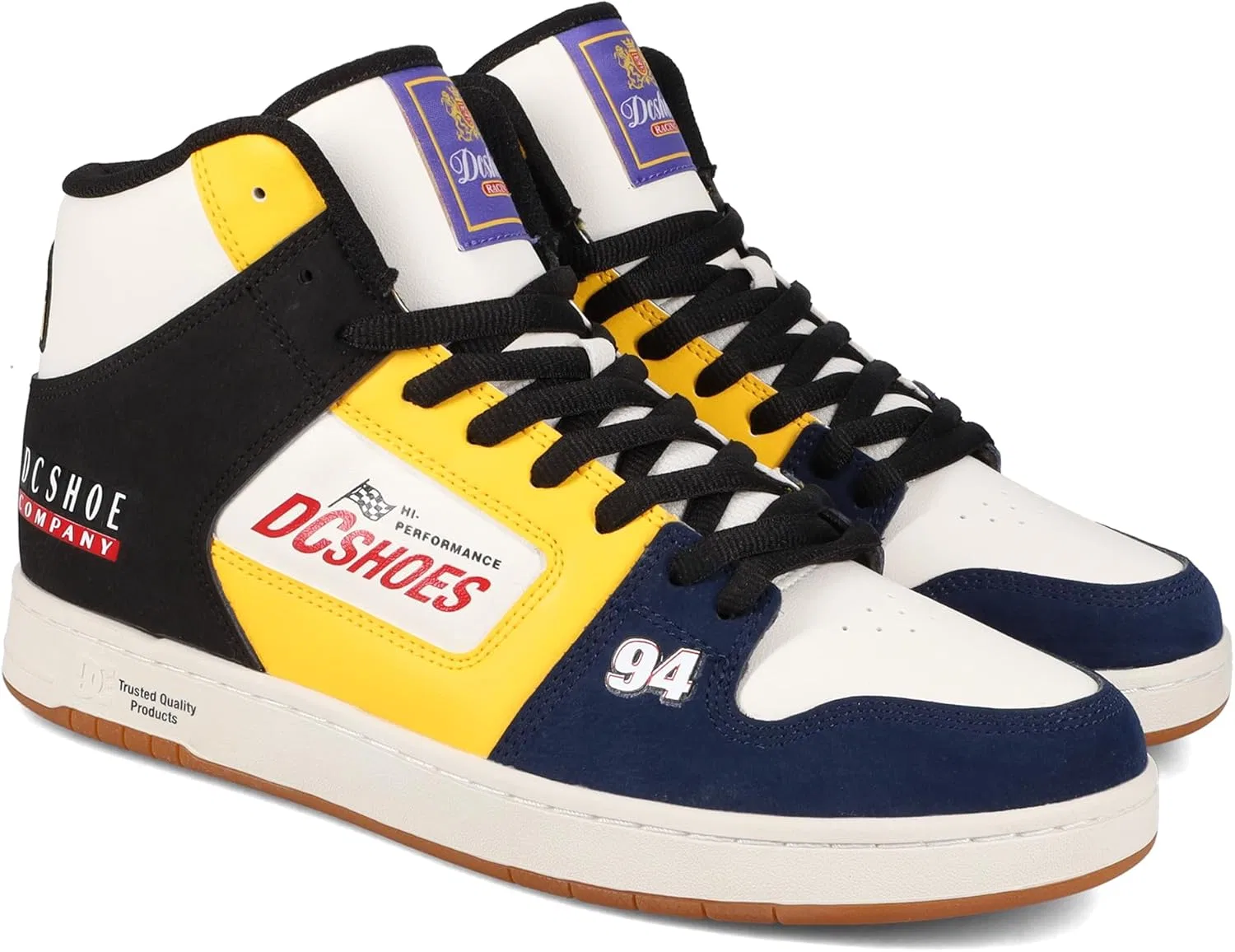 Кроссовки для скейтбординга DC Shoes Manteca 4 Hi Se, Black/Yellow/Gum
