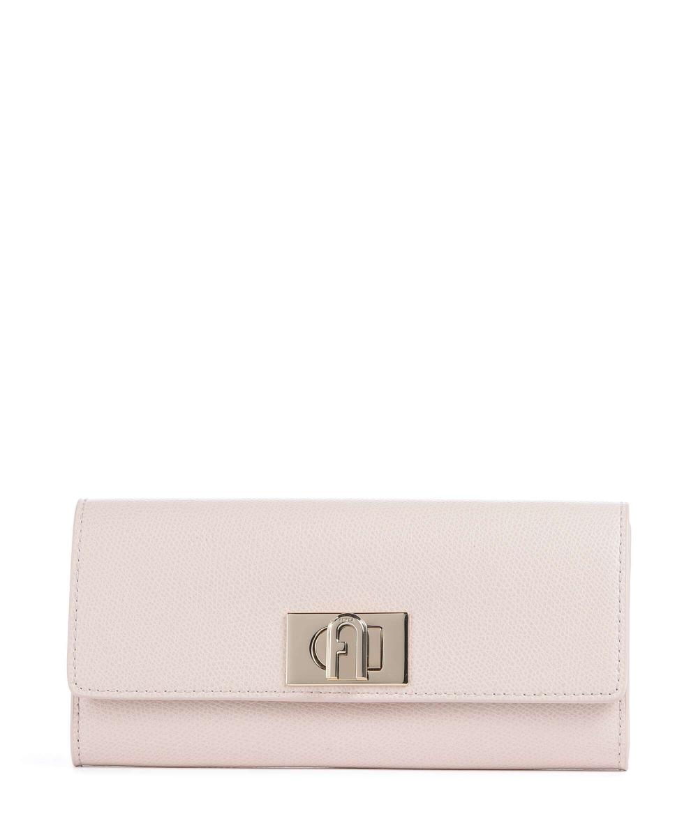 

Кошелек Continental 1927 года из зернистой кожи Furla, розовый