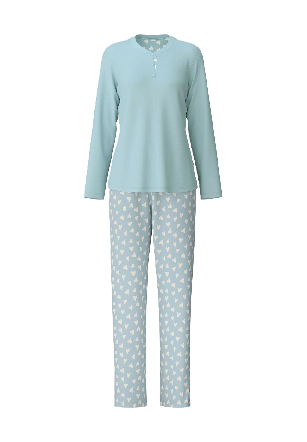 

Женская пижама Henley с длинными рукавами Midnight Mushrooms CALIDA, цвет 490 Sterling Blue