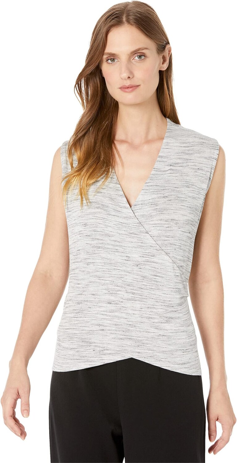 

Топ NIC+ZOE Space Dye Wrap Tank, цвет Grey Mix