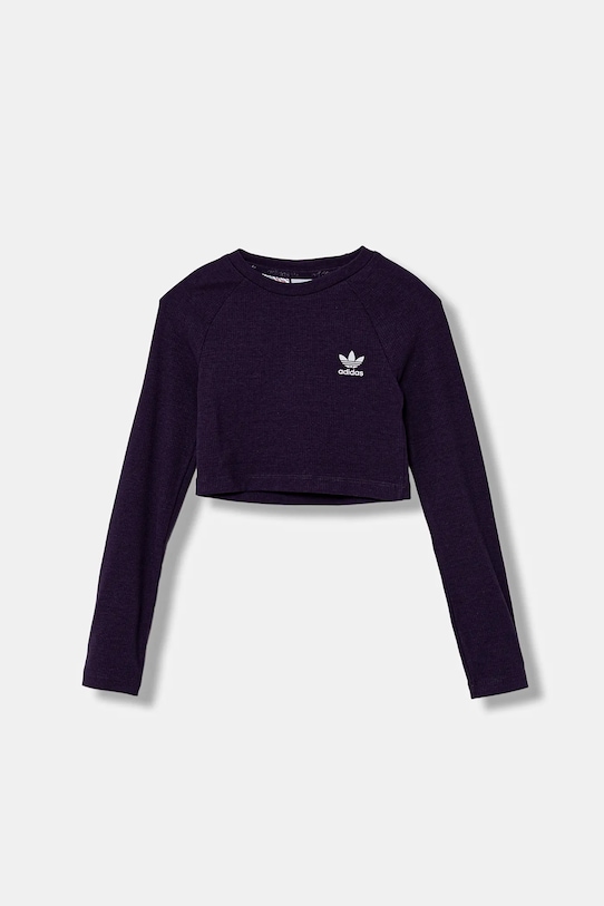 Детский лонгслив Adidas Originals, фиолетовый — фото 2