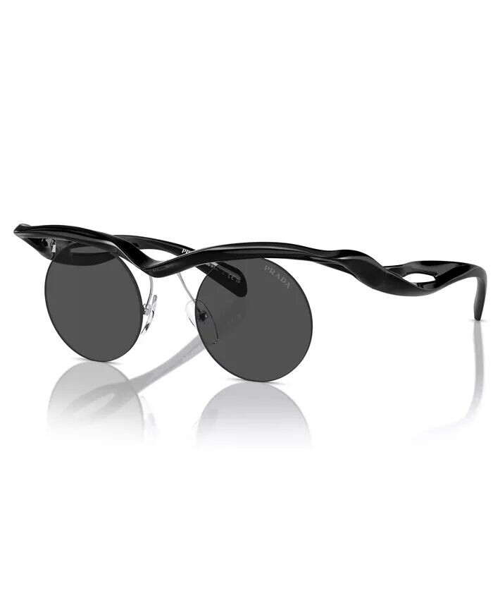 

Круглые женские солнцезащитные очки, PR A25S PRADA, черный