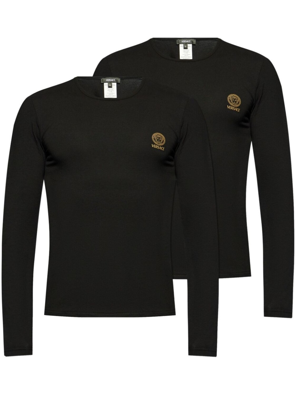 

Versace футболка из хлопковой смеси с логотипом (упаковка из двух штук), черный